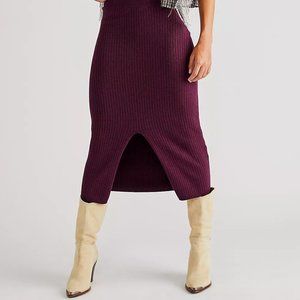 Free People Skyline Midi Skirt (S)
